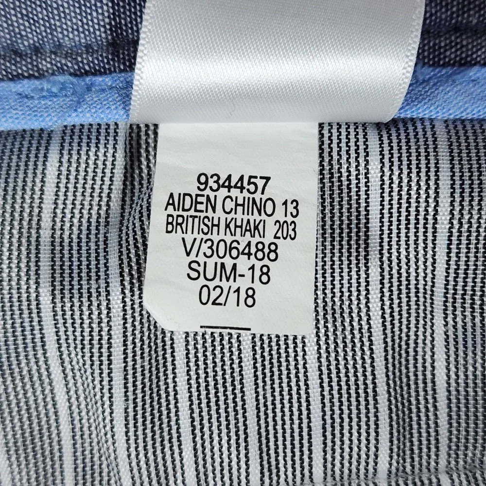 Banana Republic Aiden Chino Pants Mens 30x32 Tan Khaki Slim Fit Cotton Good